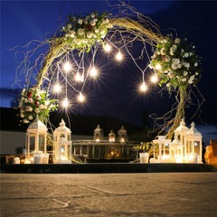 Huge Round Wedding Arch Frame Super Sturdy Circle Festival Background Arch Stand