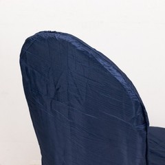 NAVY BLUE Crinkle Crushed Taffeta Banquet CHAIR COVER Party Wedding Events Decor