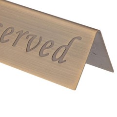 Stainless Steel Reserved Restaurant Holder Reserved Stand