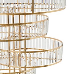 Wedding Gold Crystal Flower Stand Round Pedestal Stand Crystal Flower Stand NEW