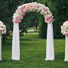 Heavy Duty Square Tube Iron Wedding Arch Backdrop Stand Garden Pergola Frame US