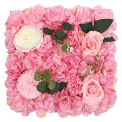 12pcs 3D Artificial Flower Wall Panel Silk Rose Mat for Wedding Backdrop 38*38cm