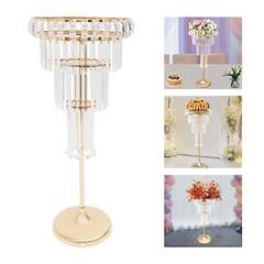4 Tier Acrylic Flower Stand 32.28inch Tall Wedding Centerpieces Flower Stand