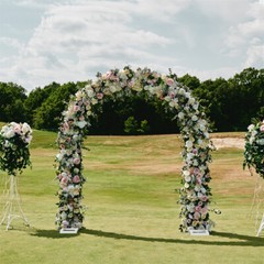 Heavy Duty Metal Wedding Arch Aisle Arbor Floral Arrangement Backdrop Multi-Use