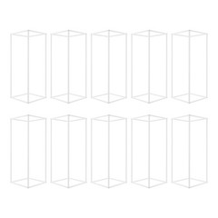 10Pcs Metal Flower Stand Wedding Flower Stand Rectangular Flower Display Stand