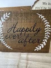 Rustic Wedding Decor Bundle Happily Ever After Signs + Memorial Heaven Sign