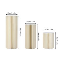 Three-piece Set Foldable Cardboard Flower Stand With Pvc Panel DIY Flowers