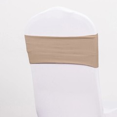 10 Nude Spandex STRETCHABLE CHAIR SASHES Wedding Party Decorations SALE