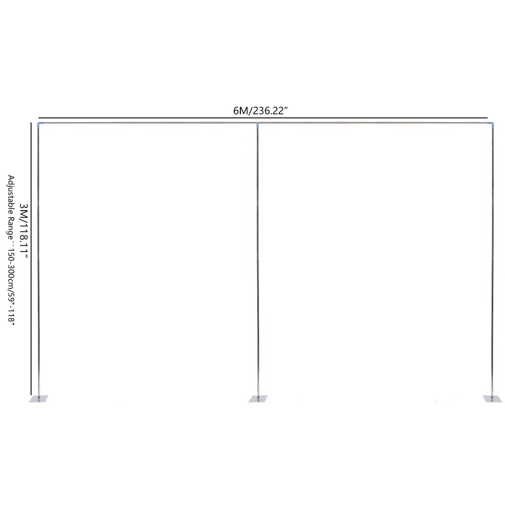 Professional Backdrop Stand Pipe Kit 10’x10’/10’x 20′ Heavy Duty Background Pipe