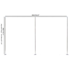 Professional Backdrop Stand Pipe Kit 10’x10’/10’x 20′ Heavy Duty Background Pipe