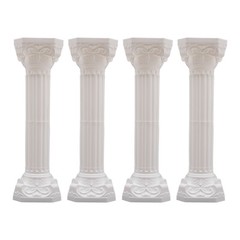 4pcs Roman Column Wedding Roman Pillar Flowerpot Holder Event Party Decor Column
