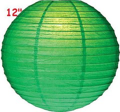 6 Green 12″ Paper Chinese Lantern Lamp Shade Wedding Party Decoration Supplies