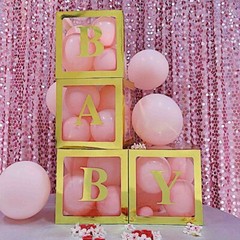2 pcs 12″ Transparent Balloon Boxes Wedding Party Home Decorations Events Sale