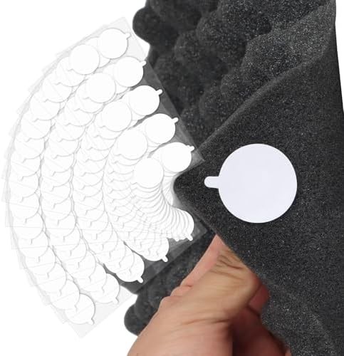 150Pcs Double-Sided Adhesive Tape for Acoustic Sound Proof Foam Panels, Removabl