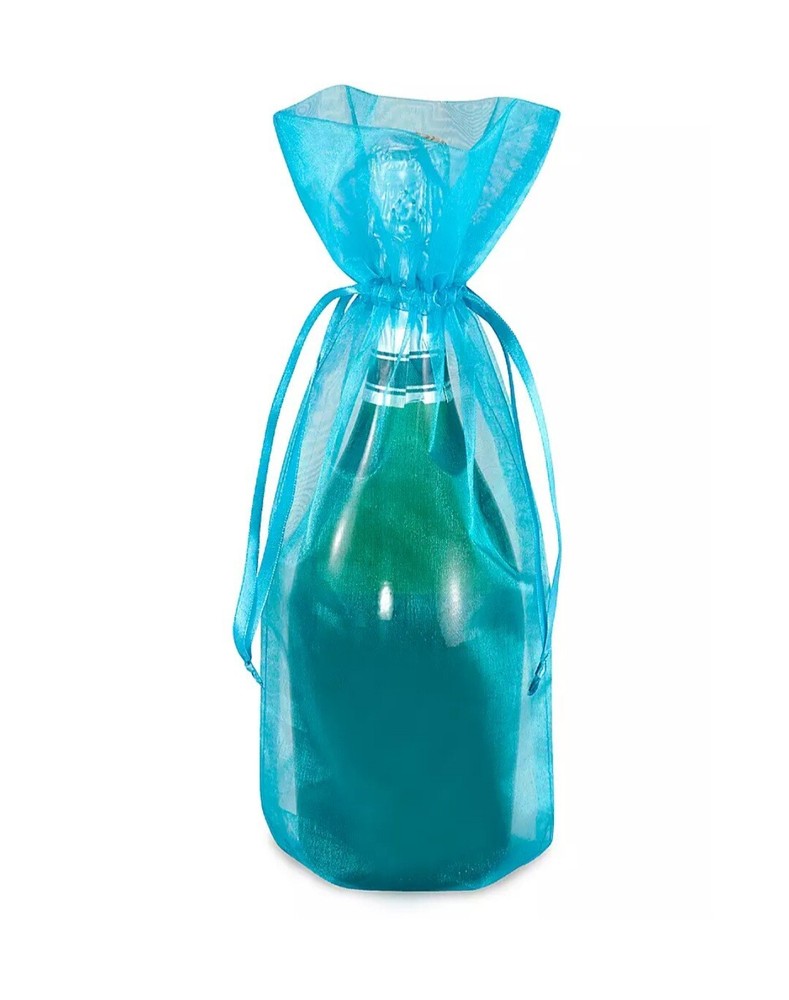 (22) 6×15″ Sheer Tourquise Party Bags/wedding