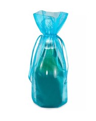 (22) 6×15″ Sheer Tourquise Party Bags/wedding