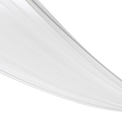 High-Quality White Chiffon Ceiling Drapes, 6 Panels (5*30 Feet Each), Perfect