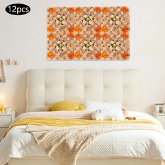 Wall-Mounted 12 Pieces Artificial Flower Wall Panels for Wedding Party Backdrops
