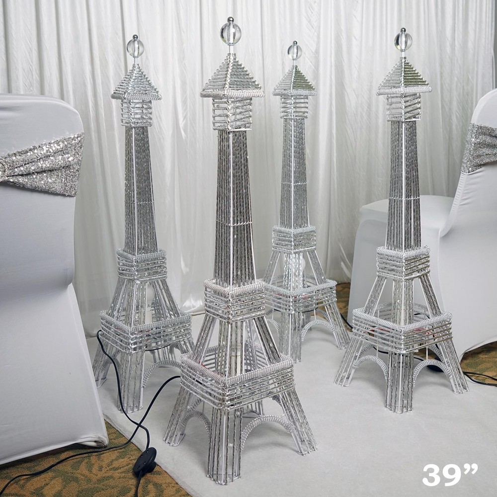 EIFFEL TOWER 39 inches Party Home Decorations 80 LED Lights WHOLESALE SALE
