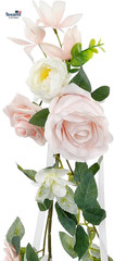 12Pcs Wedding Chair Decorations Aisle Artificial Pew Flowers Hanging Garland, Ar