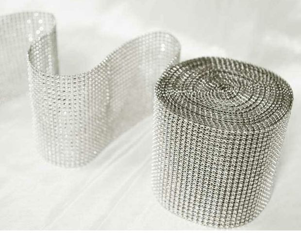 DIAMOND MESH 15 COLOURS 24 LINES 10 YARDS CAKE DESIGN PEARL MESH 05 YARDS