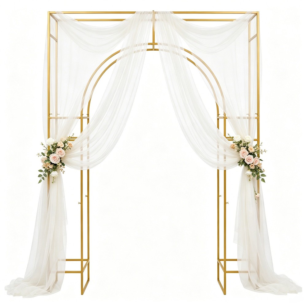 Wedding Arch Backdrop Stand 180*30*250cm Wedding Arches for Ceremony Square