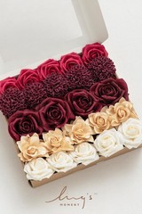 Ling’s Moment Artificial Flowers Fake Silk Roses Faux Dahlia Foam Gardenia Co…