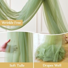 12 Panels Sage Green Wedding Arch W(30″) x H(19ft), 12 Panels,