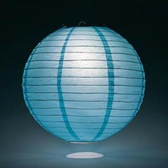 Quasimoon PaperLanternStore Decorative Paper Lantern – (Single, 14-Inch, Baby…