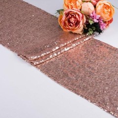 rose gold glitter sequin table runner wedding 21 birthday cake table decoration