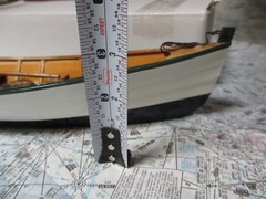 Wood ROW BOAT Skif Dory CANOE model rowboat skiff nautical decoration ship 14.5″