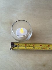 Clear Glass votive Tea Light Holders w/LED Tea Lights! Set of 150!
