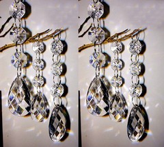 10/30/60PCS Acrylic Crystal Bead Garland Chandelier Hanging Wedding Party Decor