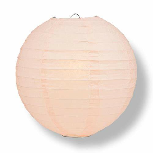 Quasimoon PaperLanternStore Decorative Paper Lantern – (Single, 6-Inch, Rose …