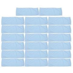 20Pcs Reusable Elastic Chair Sashes Bands Stretchy Chair Ties for Party Sky Blue