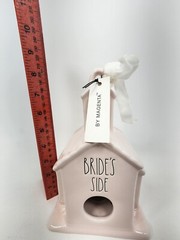 Rae Dunn Ceramic Chapel Birdhouse (Brides Side) *NEW IN BOX*