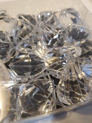24 Pcs Teardrop Acrylic Crystal Balls wedding ornaments