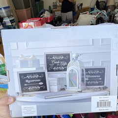 Reversible Wedding Direction Signs Set of 3 Black/White 11.02×8.46 G59891WT