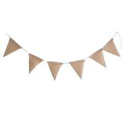 3.7M Rustic Jute Hessian Burlap Lace Bunting Shabby Chic Wedding Banner Q9M7