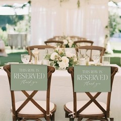 Reserved Seating Cloth Weddings Memorials Family Events Easy Care Flannelette US