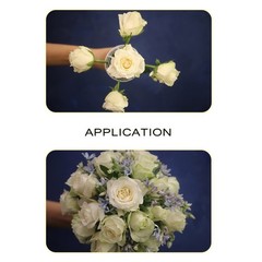 4 PCS Foam Floral Handle Wedding Bouquet Holders DIY Flower Arrangement Kits