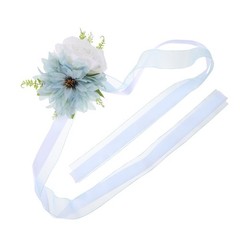 Chair Back Decoration Simulation Flowers Artificial Floral Arrangements
