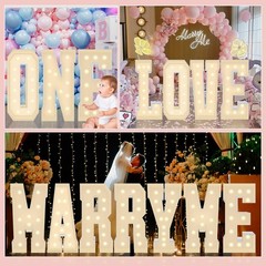 4FT Marquee Plastic Letters C – Light up Letters C Are Made from Corrugated P…