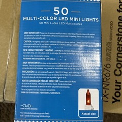 CHRISTMAS LIGHTS:50 LED Multi-Color Wedding Beautiful Save Energy White Wire NEW