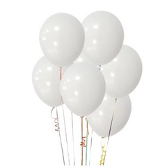 ASIYUHY White Balloons 100 Pack 12 Inch White Latex Party Balloons with 2 Rol…