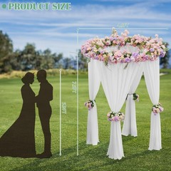 7.5FT Round Balloon Arch Stand Wedding Backdrop Party Decor Climbing Plant Arbor