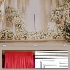 20x10ft Telescopic Heavy Duty Pipe and Drape Kit Wedding Backdrop Frame Stand