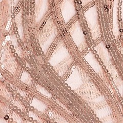 5 BLUSH Mesh Embroidered Sequins CHAIR SASHES Party Events Decorations Supplies