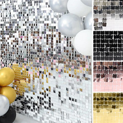 10 Panels 12×12 in Square Payette Sequin WALL BACKDROP Party Events Decorations