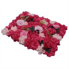 12X Flower Wall Panel Artificial Floral Wall Backdrop Photo Venue Wedding Decor